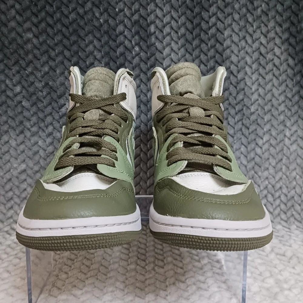 Nike Jordan 1 High Method of Make Medium Olive Women's Sneakers Shoes Size 8.5